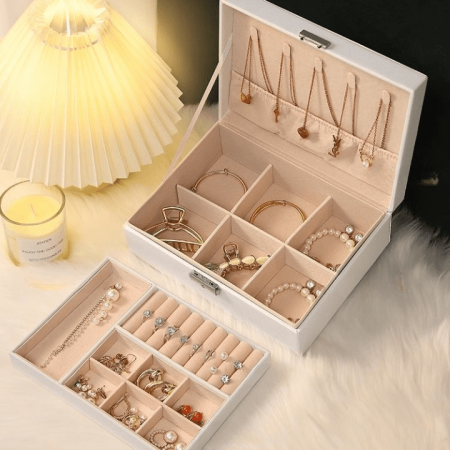 Boîte à Bijoux Blanche