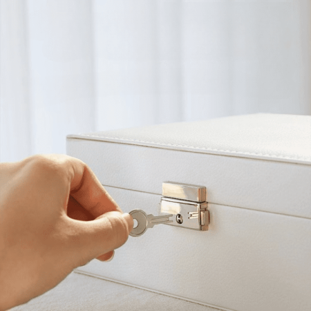 Boîte à Bijoux Blanche